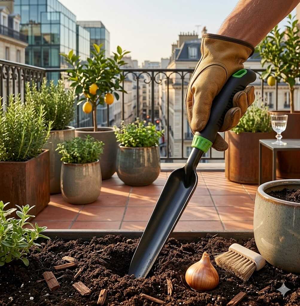 Kerti kézi palántázó és mélygyökér-kiszedő spatula 37cm Kmt TOOLS - Image 4