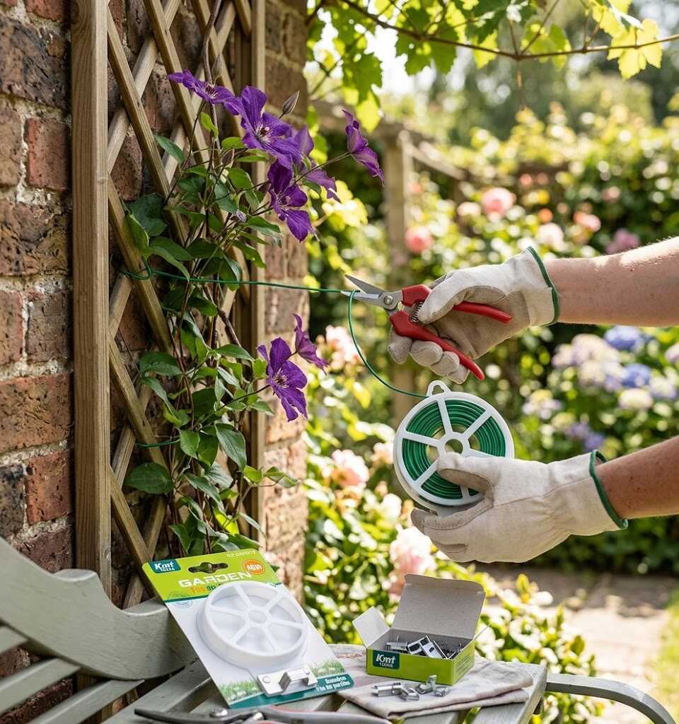 Kerti lágyszárú kötöződrót beépített vágóval 40m Kmt GARDEN - Image 3