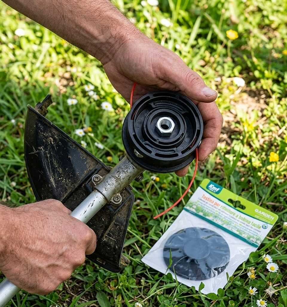 Univerzális félautomata damilfej fűkaszához M10 x 1,25mm Kmt TOOLS - Image 4