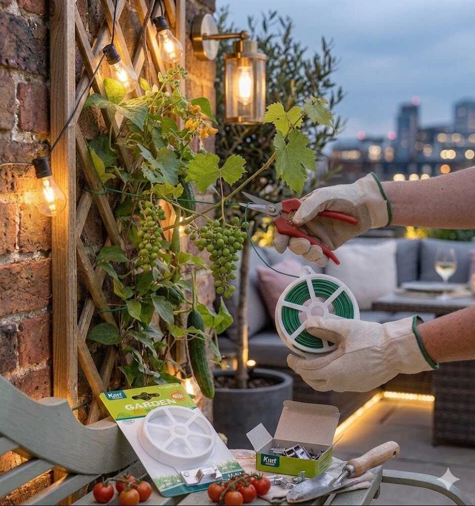 Kerti lágyszárú kötöződrót beépített vágóval 40m Kmt GARDEN - Image 4