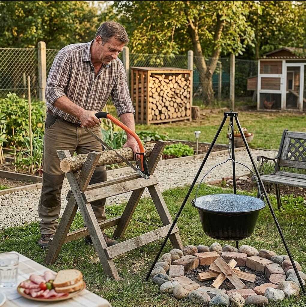 Kerti keretes gallyazó fűrész kézvédővel 45cm Kmt TOOLS - Image 2