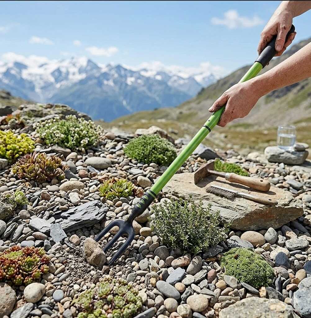 Kerti teleszkópos talajlazító villa állítható nyéllel 62-90cm Kmt TOOLS - Image 2