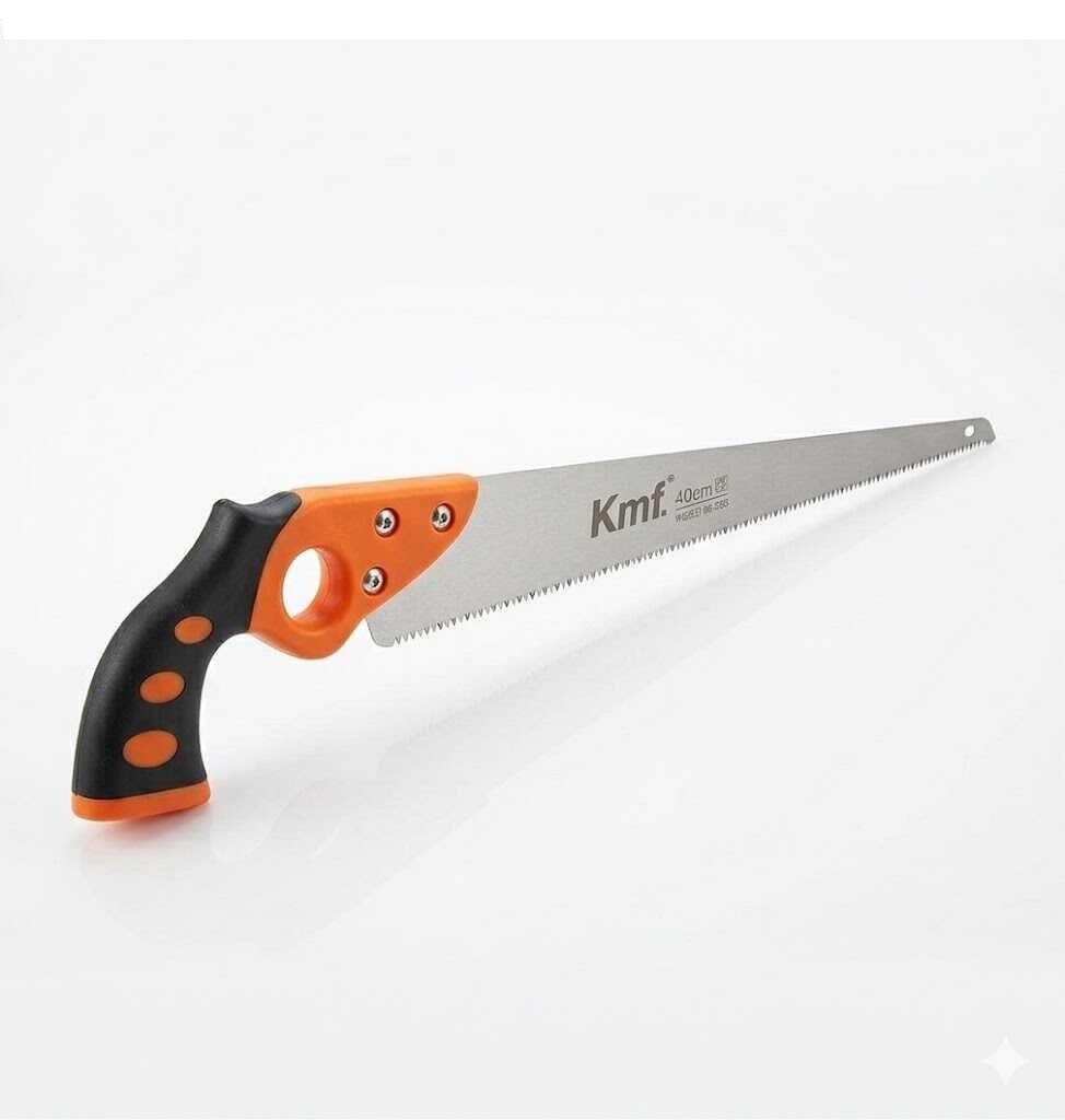 Kerti gallyazó fűrész keskeny pengével és pisztolymarkolattal 40cm Kmt TOOLS