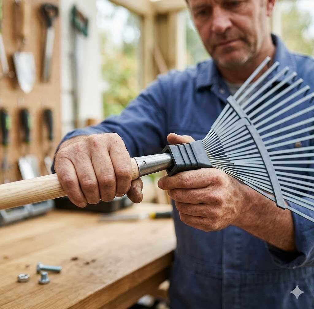 Kerti acél legyezőgereblye fej 22 ágú 255mm Kmt TOOLS - Image 2