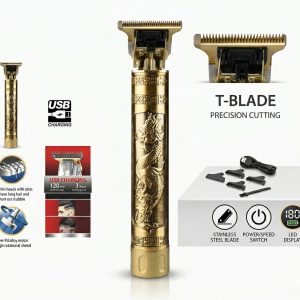 Vintage sárkány mintás professzionális tölthető kontúrvágó és trimmelő gép 3-12 mm Saeday