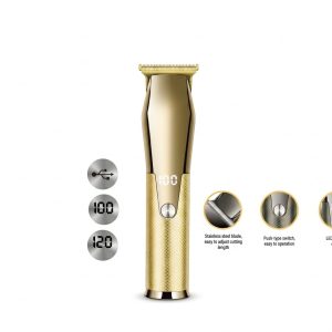 Prémium arany kontúrvágó és hajvágó gép digitális LCD kijelzővel 1-3 mm Saeday