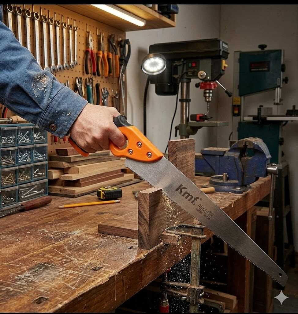 Kerti gallyazó fűrész keskeny pengével és pisztolymarkolattal 40cm Kmt TOOLS - Image 3