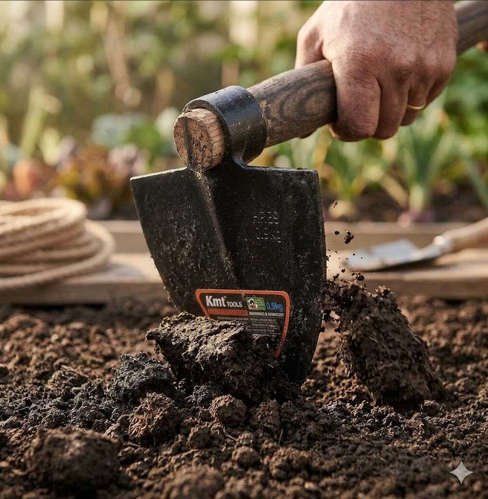 Kerti acél szívkapa fej megerősített nyakkal 190x245mm Kmt TOOLS - Image 3