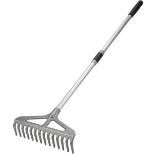 Kerti teleszkópos lombgereblye állítható fejjel 1230-1560mm Kmt TOOLS