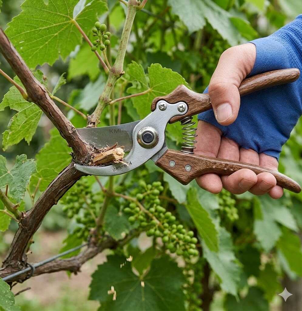 Prémium SK-5 acél metszőolló faerezetű markolattal 215mm Kmt TOOLS - Image 4