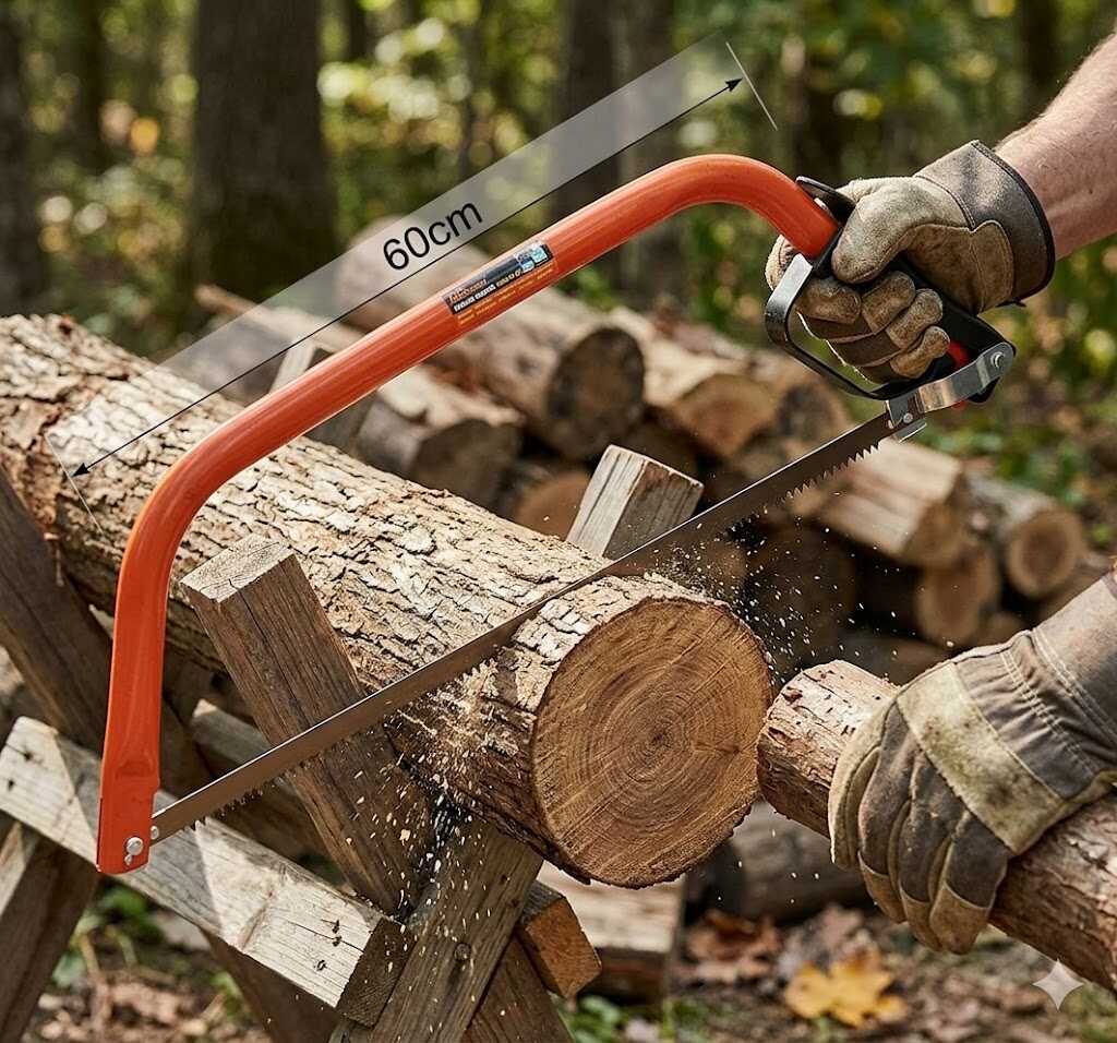 Kerti keretes fűrész feszítőkarral és ujjvédővel 600mm Kmt TOOLS - Image 4