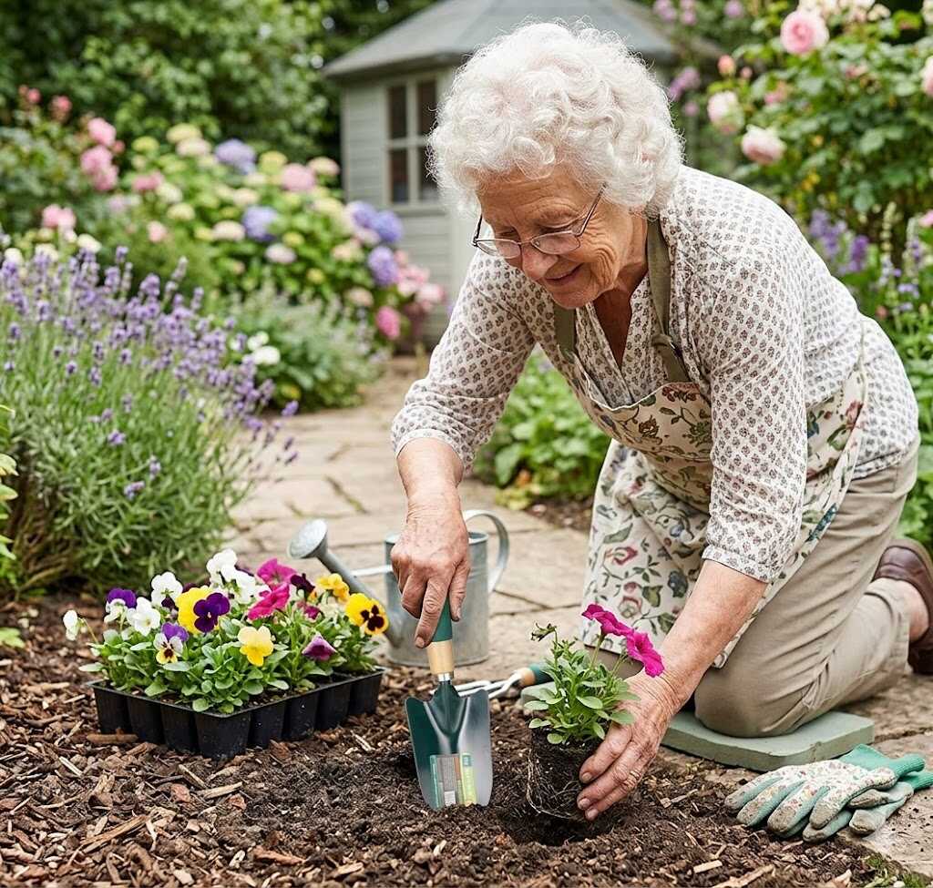 Kerti kézi ültetőlapát szivacsos markolattal és fa nyéllel 35cm Kmt TOOLS - Image 4